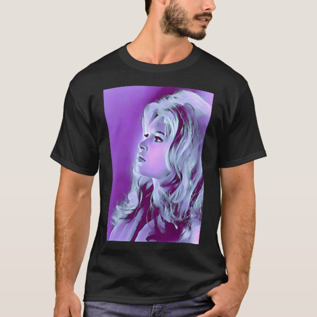 Brigitte Bardot art portrait T-Shirt (Front)