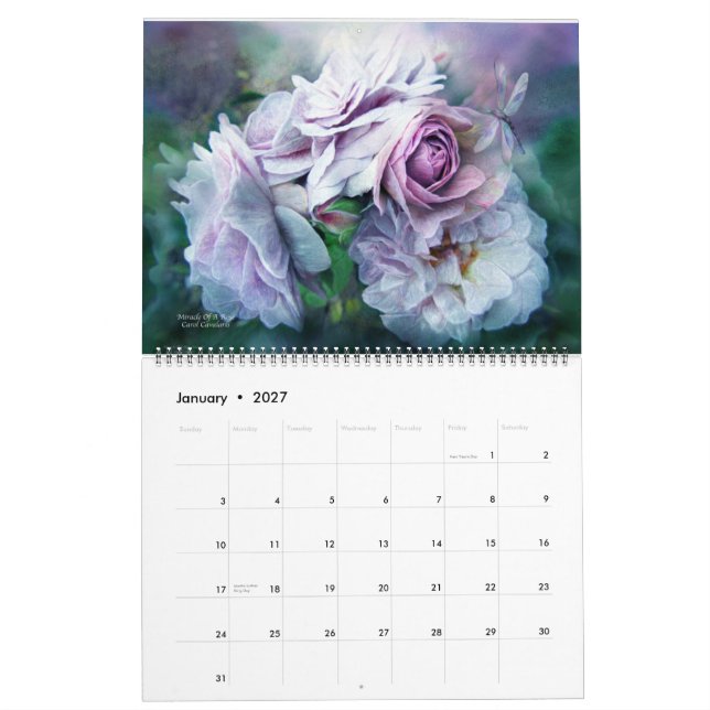 Brigitte's Roses Art Calendar 2015 (Jan 2027)