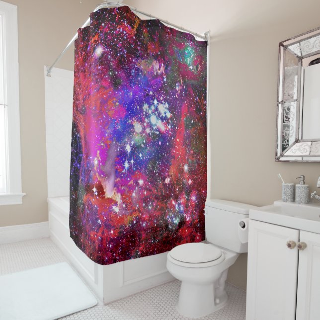 Brilliance Star Field Shower Curtain (In Situ)