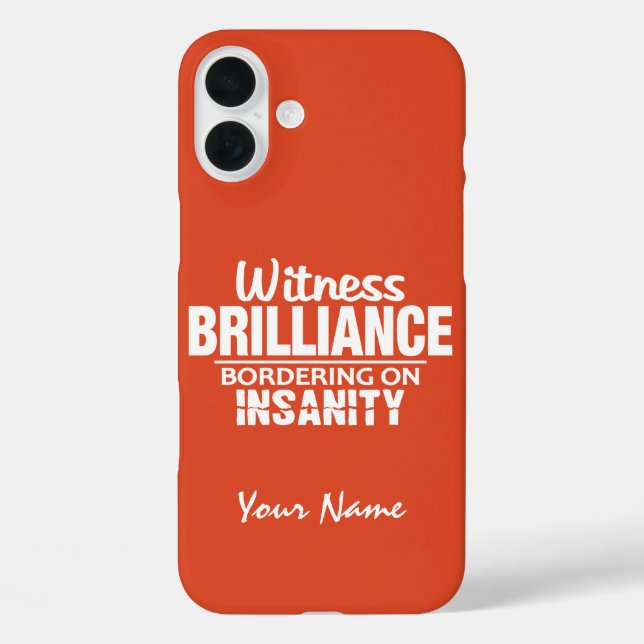 BRILLIANCE VS INSANITY custom name & colour cases (Back)