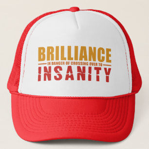 BRILLIANCE VS INSANITY hat - choose style & color