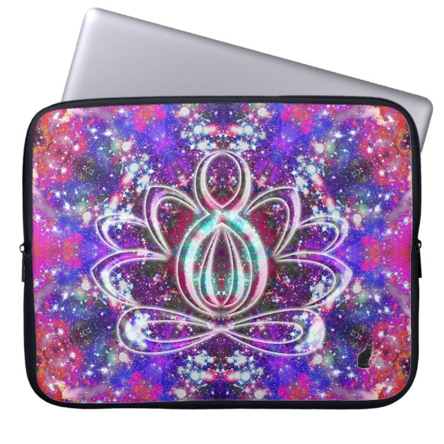 Brilliance Zen Lotus Laptop Sleeve (Front)