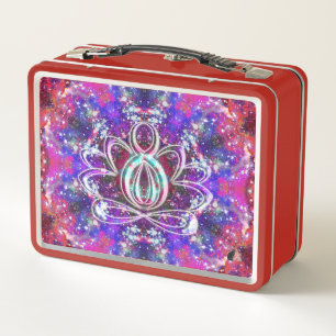 Brilliance Zen Lotus Metal Lunch Box