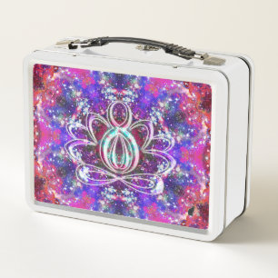 Brilliance Zen Lotus Metal Lunch Box