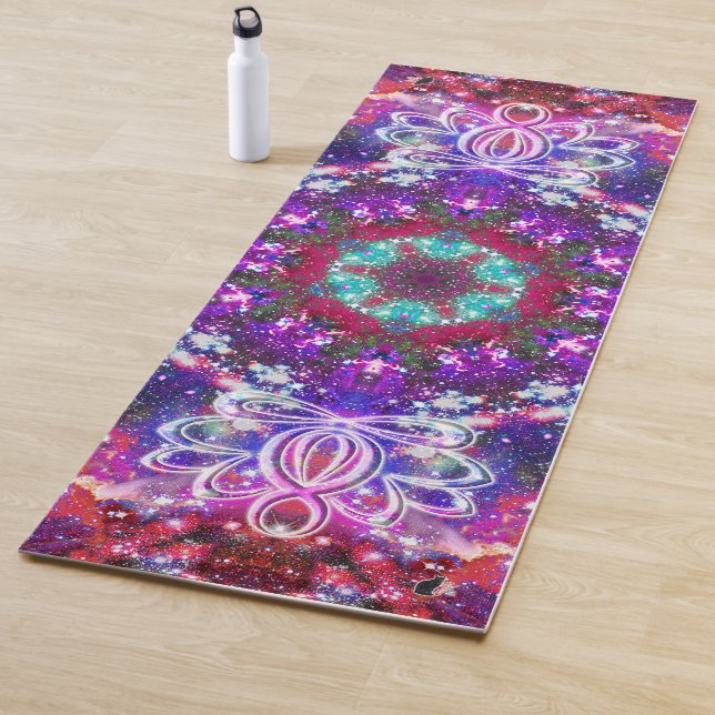 Brilliance Zen Lotus Star Kaleid Yoga Mat (In Situ)