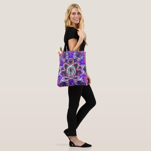 Brilliance Zen Lotus Tote Bag (On Model)