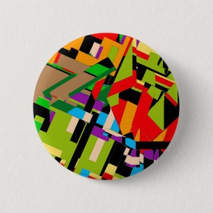 Brilliant Abstract Design 6 Cm Round Badge