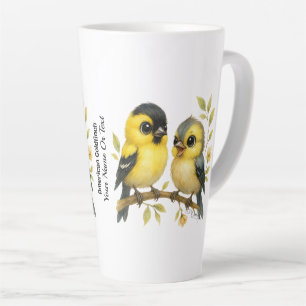 Brilliant American Goldfinch Latte Mug