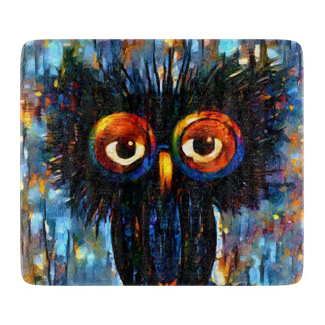 Brilliant and Wise Owl Cutting Board (Front)