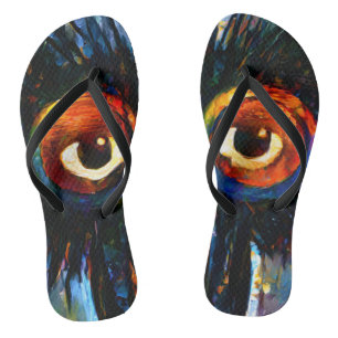 Brilliant and Wise Owl Flip Flops