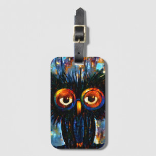 Brilliant and Wise Owl Luggage Tag
