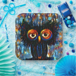 Brilliant and Wise Owl Paper Plate