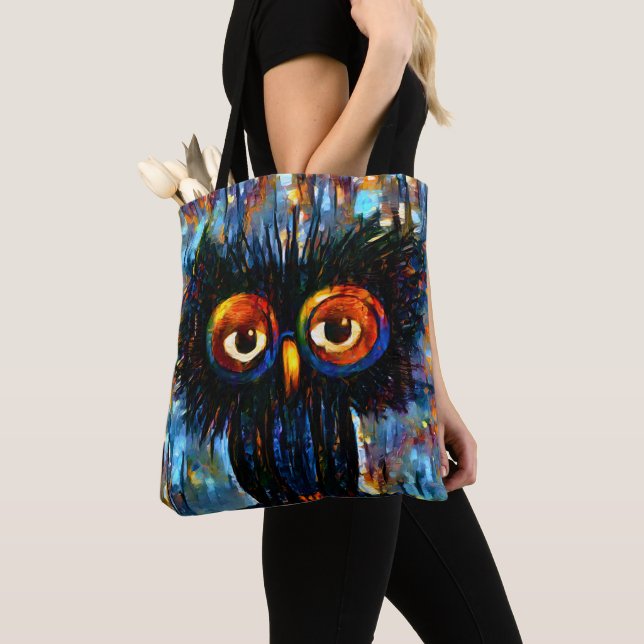 Brilliant and Wise Owl Tote Bag (Close Up)