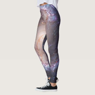 Brilliant Barred Spiral Galaxy Leggings