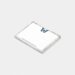 Brilliant Blue Butterfly Notes