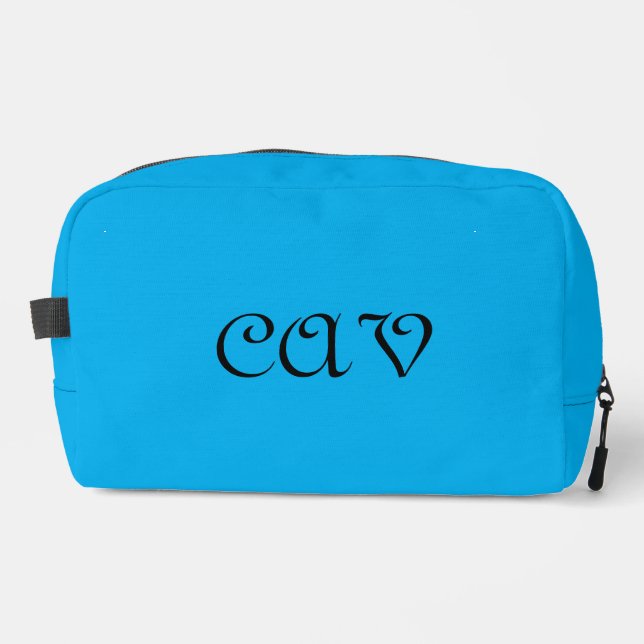 Brilliant Blue  Dopp Kit (Front)