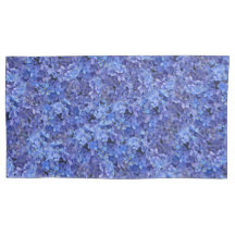 Brilliant Blue Hydrangea Floral pillowcase
