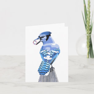Brilliant Blue Jay  Card