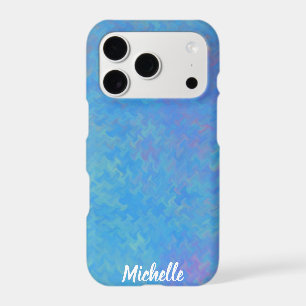 Brilliant Blue Marbled Artsy Personalised