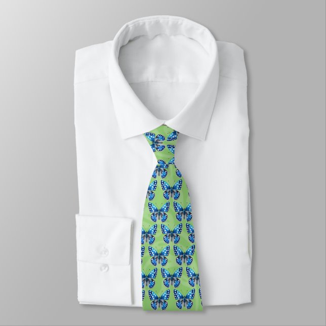 Brilliant Blue Tie (Tied)