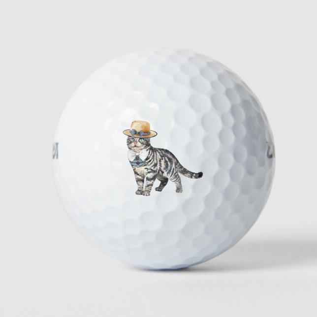 Brilliant Cat Golf Balls (Front)