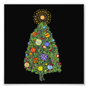 Brilliant Christmas Tree Photo Print