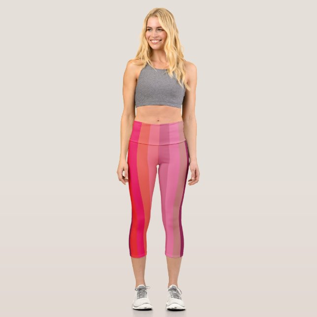 Brilliant Colors 1 Capri Leggings (Front)