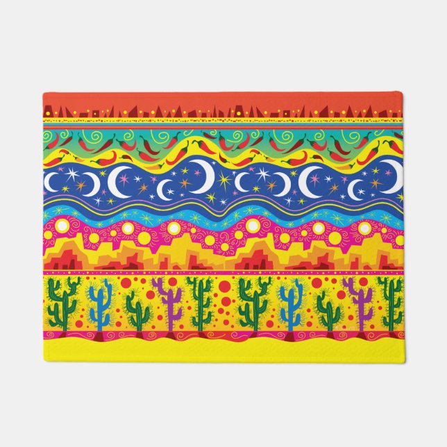 Brilliant Desert Motifs Doormat (Front)
