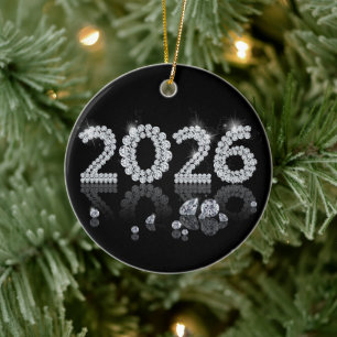 Brilliant Diamonds New Year 2026 Luxury Ceramic Tree Decoration