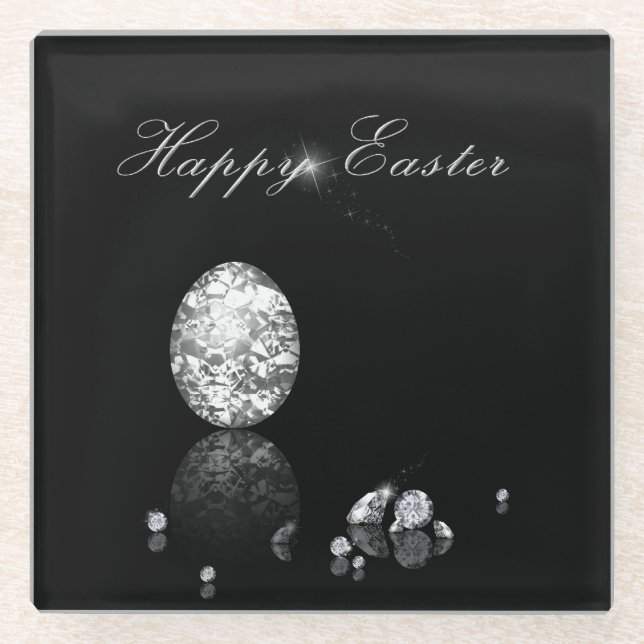 Brilliant Easter Egg - Glass Coaster (Front)