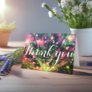 Brilliant Fireworks |WEDDING THANK YOU CARD