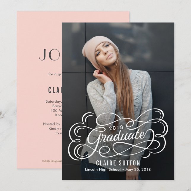 Brilliant Future Graduation Announcement Invite (Front/Back)