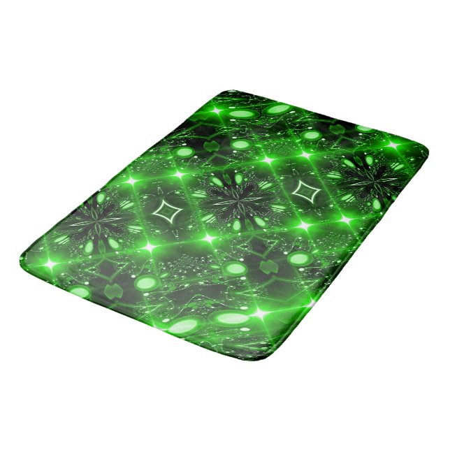 Brilliant green bath mat (Angled)