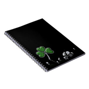 Brilliant Happy St. Patrick's Day Diamonds Notebook
