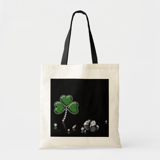 Brilliant Happy St. Patrick's Day Diamonds Tote Bag (Front)