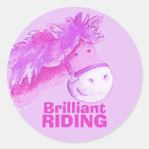 Brilliant horse / pony riding praise sticker