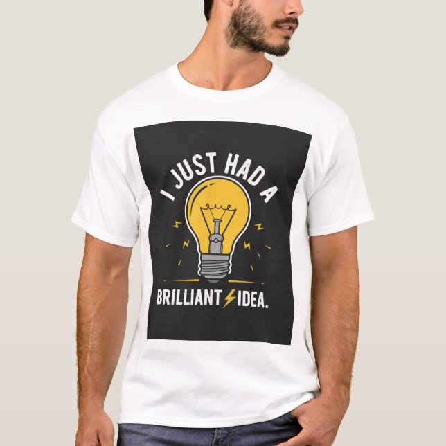 Brilliant Idea Lightbulb Electrical Engineer Gift T-Shirt (Front)