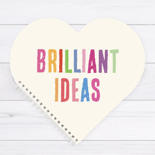 Brilliant Ideas Cute Heart Spiral Notebook
