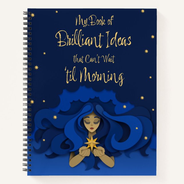 Brilliant Ideas that Can't Wait Til Morning Notebook (Front)