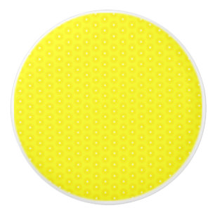 Brilliant Lemon Yellow Sunshine Stars Pattern Ceramic Knob