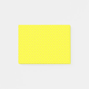 Brilliant Lemon Yellow Sunshine Stars Pattern Post-it Notes