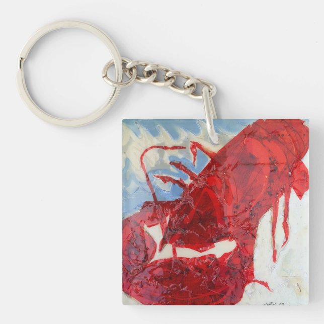 Brilliant Maine Lobster Key Ring (Front)