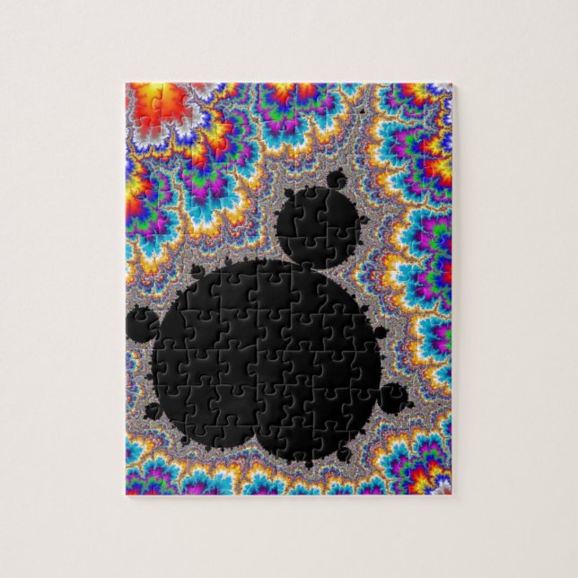 Brilliant Multicolor Mandelbrot Set Fractal Jigsaw Puzzle (Vertical)