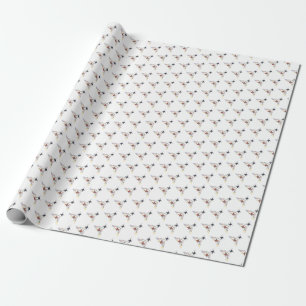 Brilliant Neoplasticism Art Monogram. Letter I Wrapping Paper