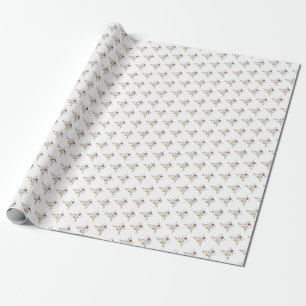 Brilliant Neoplasticism Art Monogram. Letter T Wrapping Paper