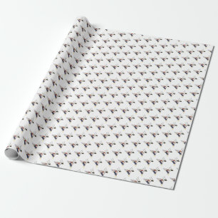 Brilliant Neoplasticism Art Monogram. Letter Z Wrapping Paper