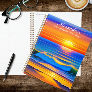 Brilliant Ocean Sunset Planner