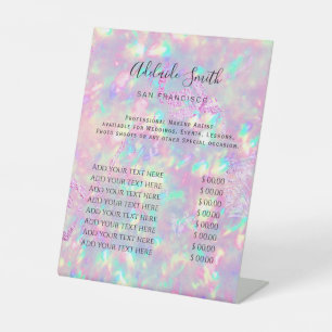 brilliant opal price list Pedestal Sign