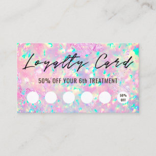brilliant opal texture loyalty card