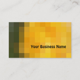 Brilliant Orange and Brown Abstract Business Card